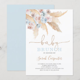 Invitación de un chico de Baby Shower de Pampas Gr