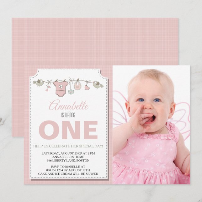Invitación de un cumpleaños (Anverso / Reverso)