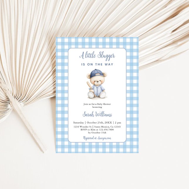 Invitación de un niño de Baby Shower con un pequeñ (Subido por el creador)