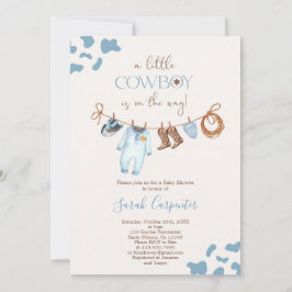 Invitación de un niño pequeño en Baby Shower