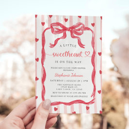 Invitación de una pequeña dulzura en camino