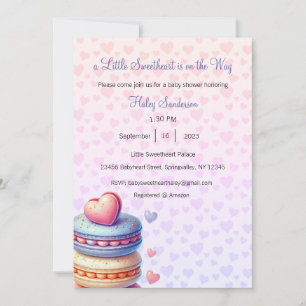 Invitación de una pequeña querida en camino