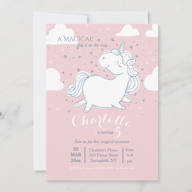 Invitación de Unicornio (Anverso)