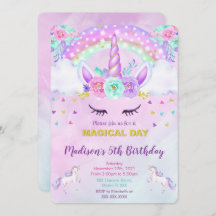 Invitación de Unicornio