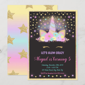 Invitación de Unicornio Brillante, Unicornio