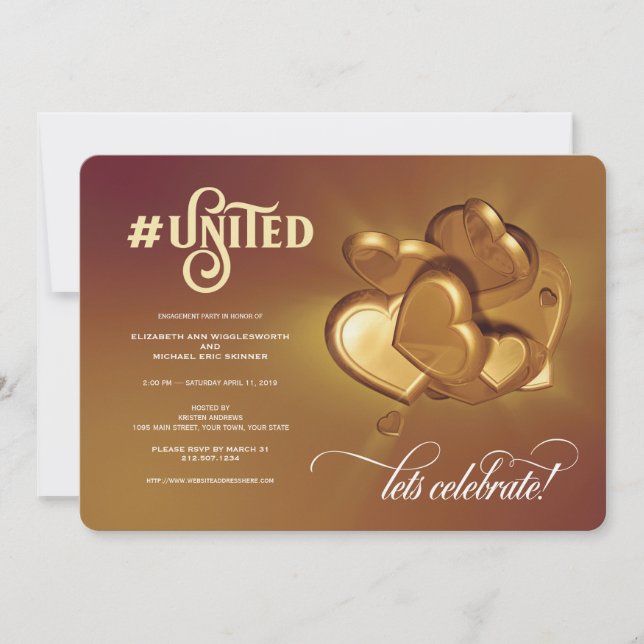 Invitación de United Gold Party (Anverso)