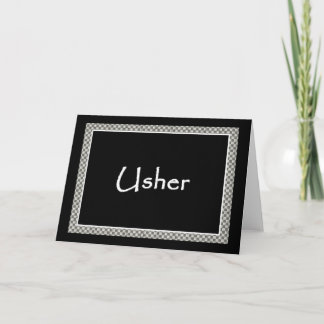 Invitación de USHER con la frontera del tablero de