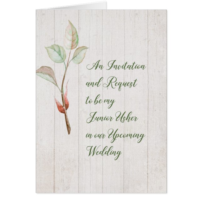 Invitación de usuario junior y solicitud de madera (Frente)