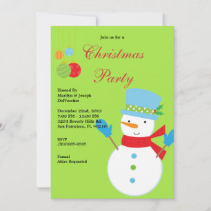 Invitación de vacaciones a Fiesta Navidades de Sno