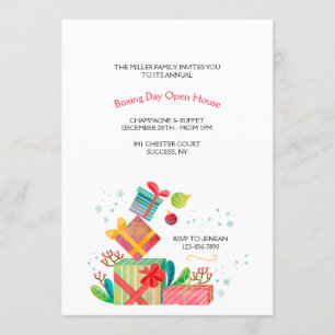 Invitación de vacaciones de Boxing Day