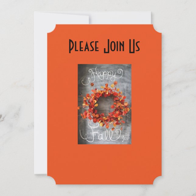 INVITACIÓN DE VACACIONES DE CAÍDA PARA TODOS LOS A (Anverso)