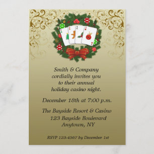 Invitación de vacaciones de Casino Poker