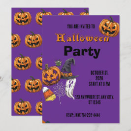 Invitación de vacaciones de Halloween Invitación d