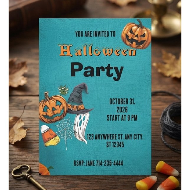 Invitación de vacaciones de Halloween Invitación d (Subido por el creador)