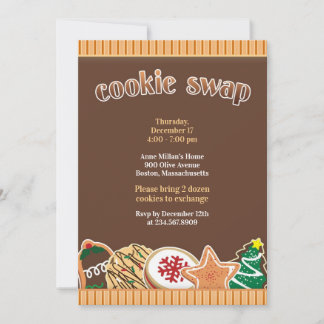 Invitación de vacaciones de intercambio de cookies