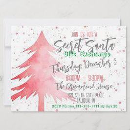 Invitación de vacaciones de intercambio de regalos