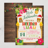 Invitación de vacaciones de Luau