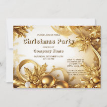 Invitación de vacaciones de Navidades de Golden Le