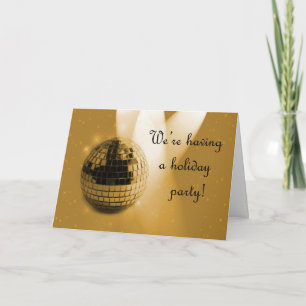 Invitación de vacaciones de oro