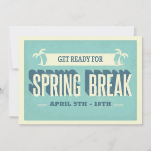 Invitación de vacaciones de primavera