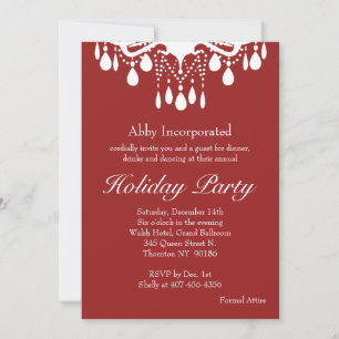 Invitación de vacaciones de Red Grand Ballroom