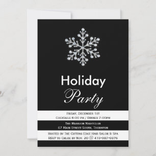 Invitación de vacaciones en blanco y negro espumos