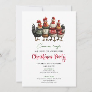 Invitación de vacaciones minimalista de pollos div