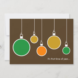 Invitación de vacaciones moderna - Marrón chocolat