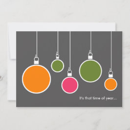 Invitación de vacaciones modernas - gris oscuro