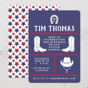 Invitación de vaquero