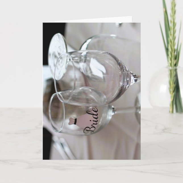 Invitación de vaso de vino grabado (Anverso)