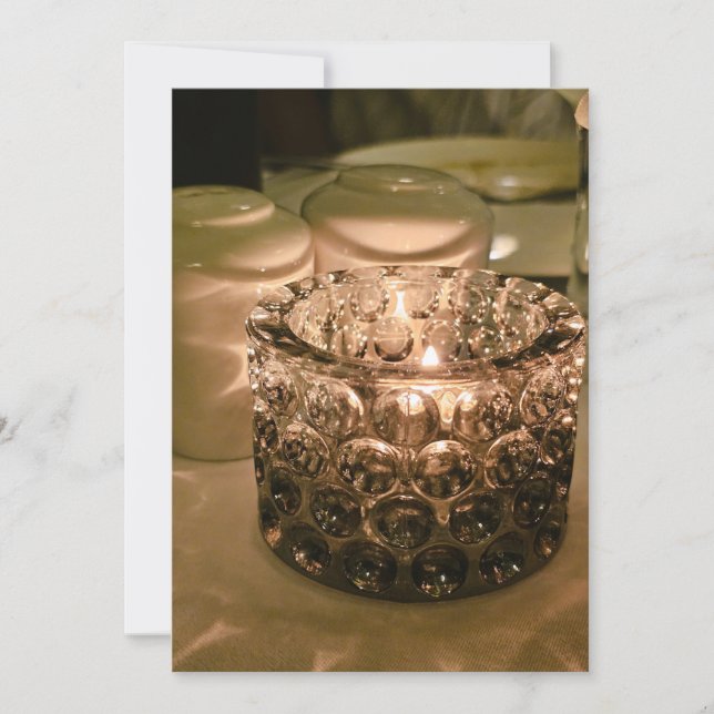 Invitación de vela encendida (Anverso)