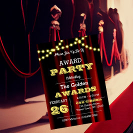 Invitación de Velvet y Oro Fiesta