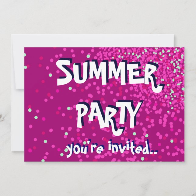 Invitación de verano (Anverso)