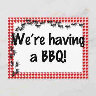 Invitación de verano a una barbacoa