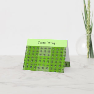 Invitación de verano de hierba verde