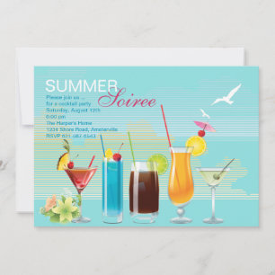 Invitación de verano en el aire