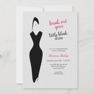 Invitación de Vestido Negro Pequeño