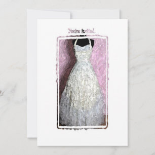 invitación de vestido vintage