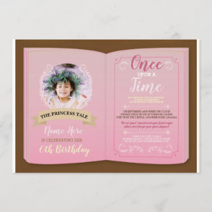 Invitación De Vez En Cuando Foto De Cumpleaños Libro De Histo