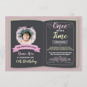 Invitación De Vez En Cuando Foto De Cumpleaños Libro De Histo