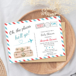 Invitación de viaje de Baby Shower, invitación de