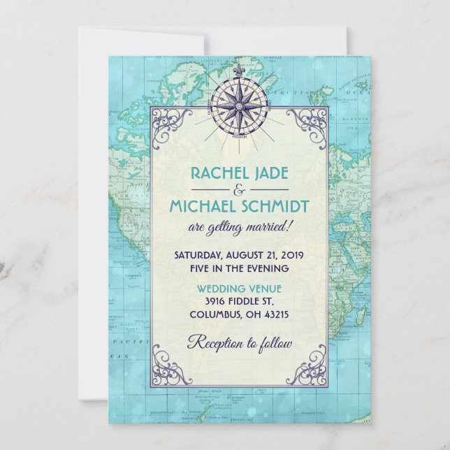 Invitación de viaje de Boda de la Marina (Anverso)