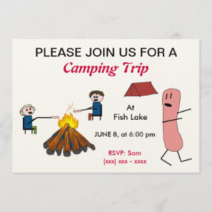 Invitación de viaje de canotaje