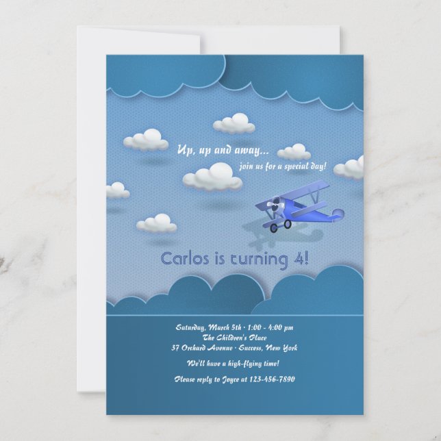 Invitación de viajero alto (Anverso)