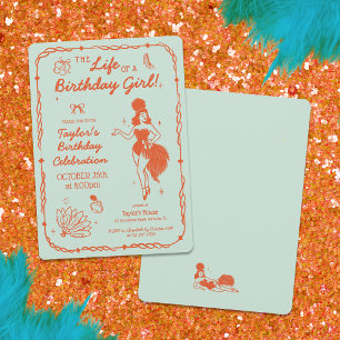 Invitación de Vida de una Cumpleañera