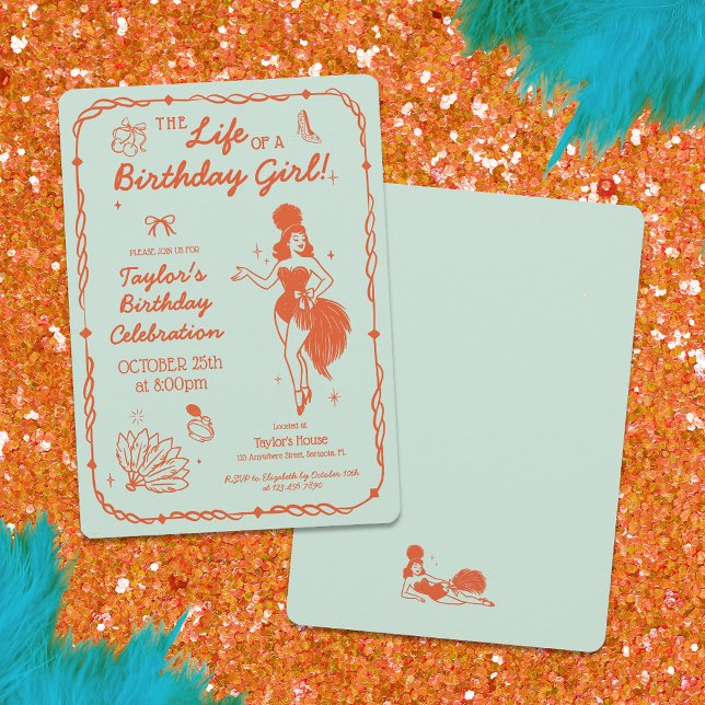 Invitación de Vida de una Cumpleañera (Subido por el creador)