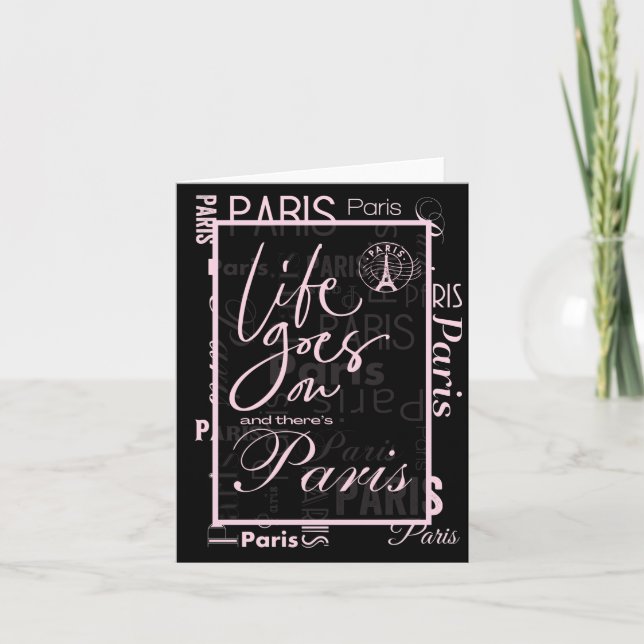 invitación de vida en París sigue adelante  (Anverso)
