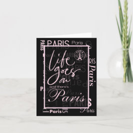invitación de vida en París sigue adelante 