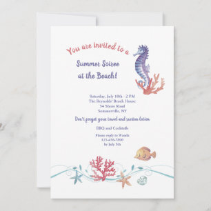Invitación de vida marina